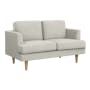 Soma 2 Seater Sofa with Soma Armchair - Sandstorm (Scratch Resistant) - 2