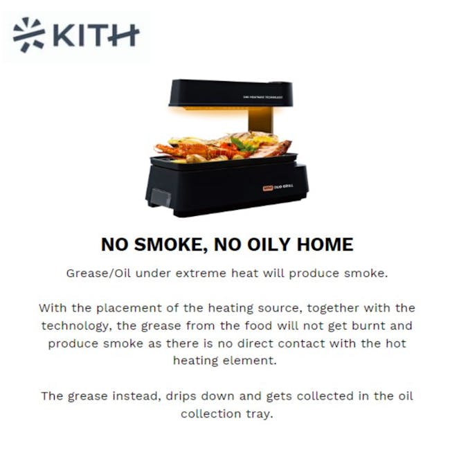 KITH Smokeless Mini BBQ Grill (Touch Control) - 2