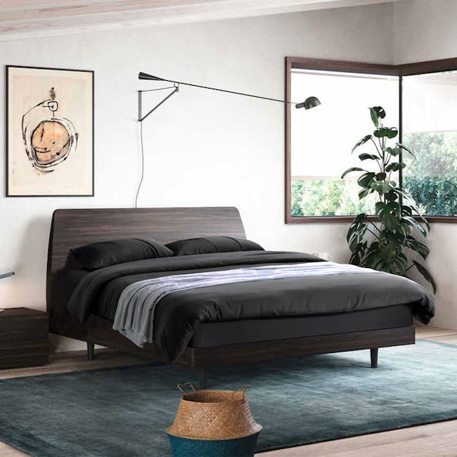 Bellami Pure Bamboo Beyond Basic Full Bedding Set - off Black (2 Sizes) - 1