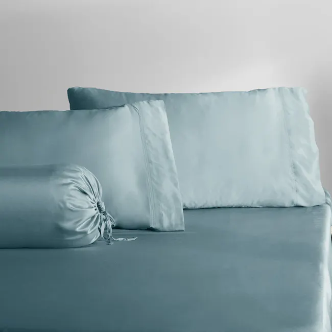 Robinsons Cool Bamboo Fitted Sheet Set Hotel Collection - Misty Teal (4 Sizes) - 1