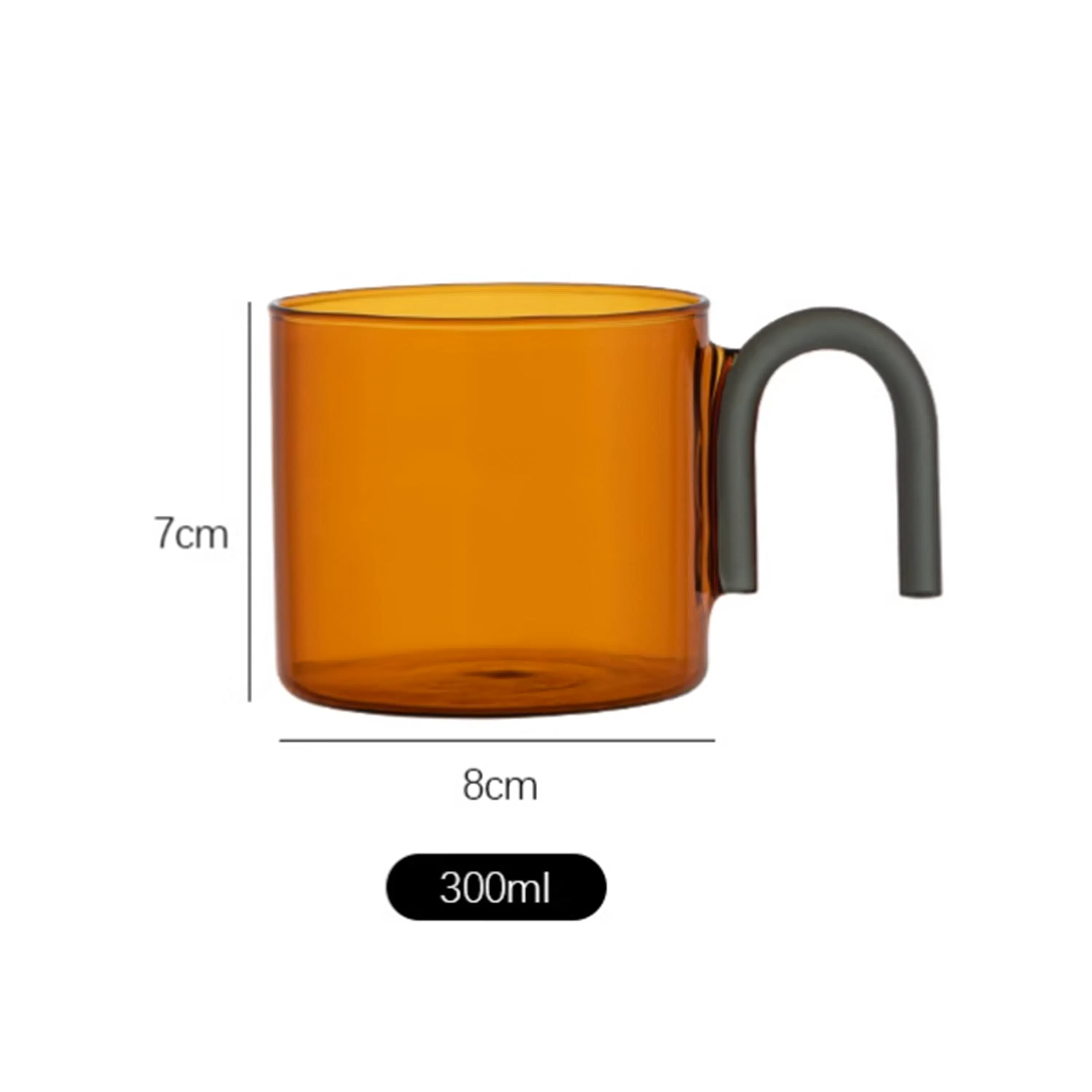 Orno Glass Mug - Grey - 9