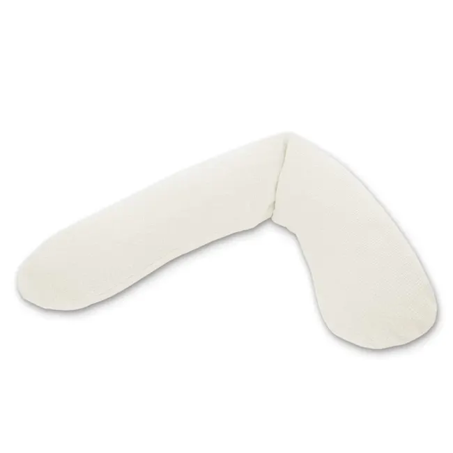 Theraline The Original Maternity and Nursing Pillow - Cream Fine Knit - 1 - White cushion, ergonomic design, soft texture
