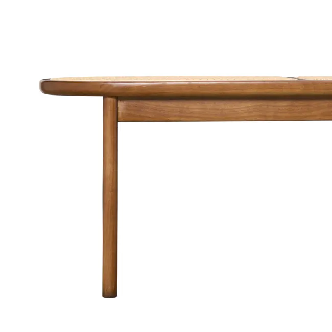 Arine Rattan Bench 1.4m - Walnut - 8