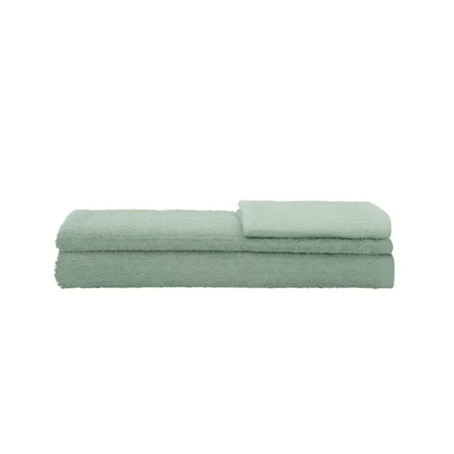 EVERYDAY 100% Cotton Bath Mat 70 x 50 cm - Fresh Mint - 6 - Soft, mint green, rolled towels, neatly folded, bath towels
