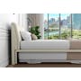 Excel Super Single Trundle Bed - Cream (Faux Leather) - 7