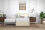 Excel Super Single Trundle Bed - Cream (Faux Leather) - 6
