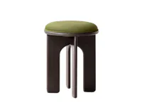 Bronte Stool - Black, Green (Velvet)