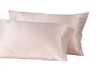 Robinsons Beauty Silk Pillowcase Twin Pack Hotel Collection - Blush Pink