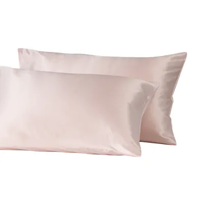 Robinsons Beauty Silk Pillowcase Twin Pack Hotel Collection - Blush Pink