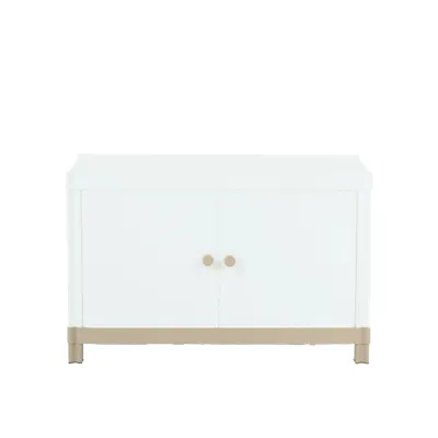 Flo 2-Door Low Storage Cabinet - Snow