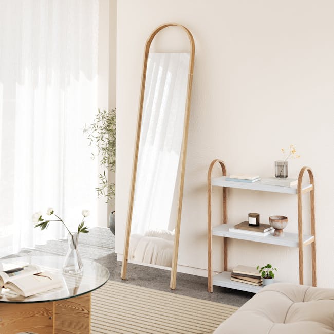 Bellwood Leaning Mirror 45 x 195 cm - Natural - 2
