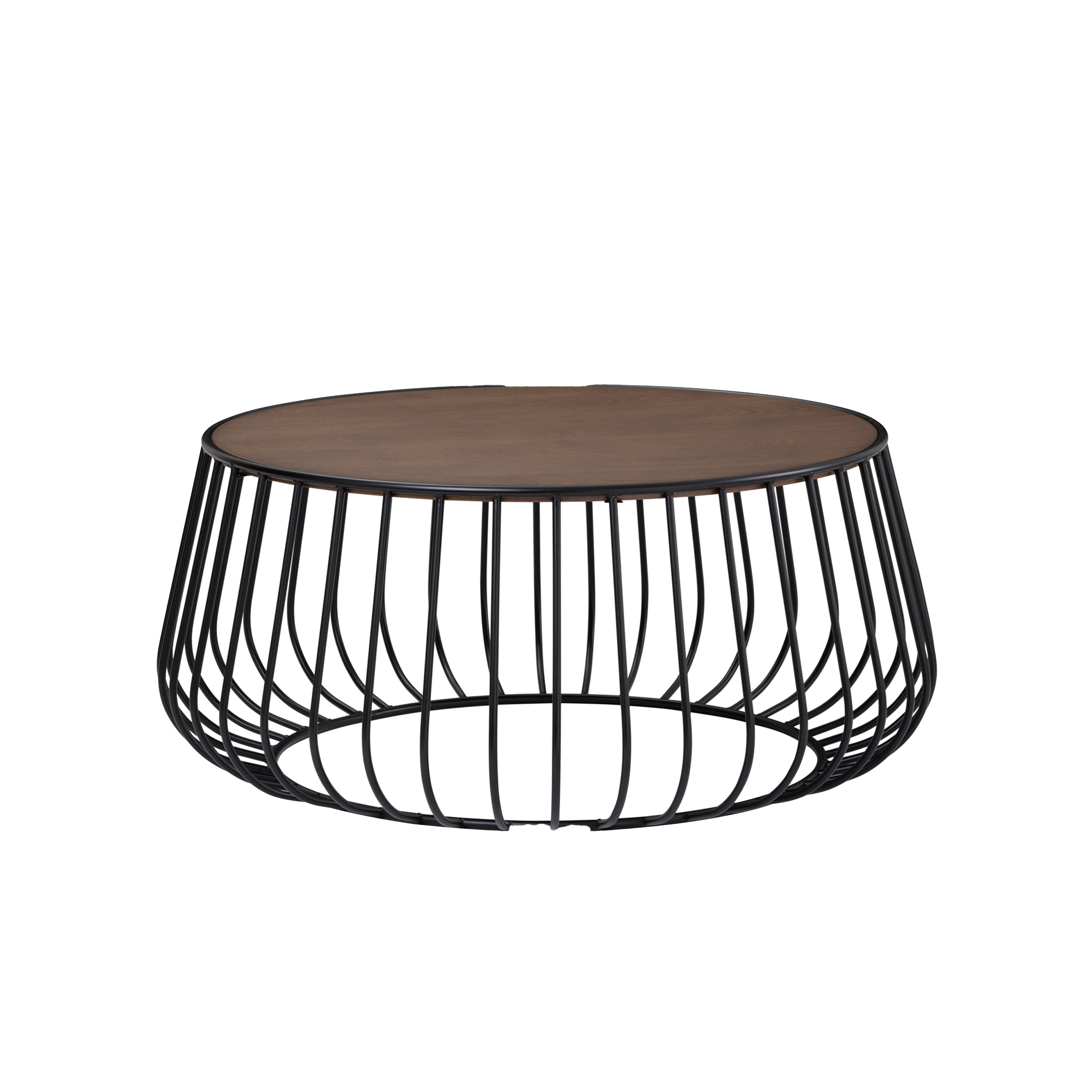 round cage side table