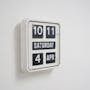 TWEMCO Big Calendar Flip Wall Clock - White Case White Dial - 4