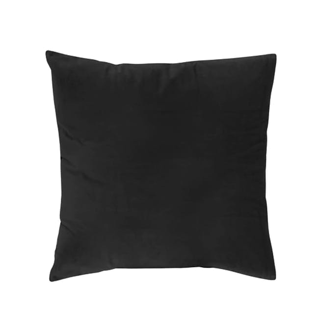 Tammy Large Velvet Cushion - Ebony - 0
