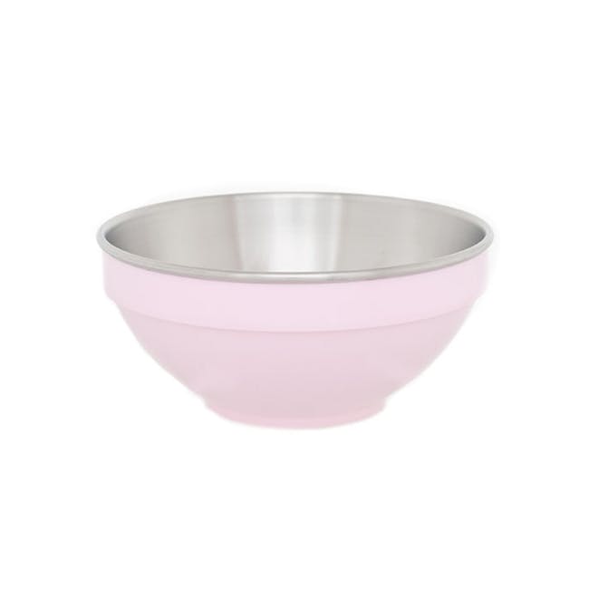 Zebra Stainless Steel Colour Bowl - Pink (2 Sizes) - 0