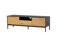 Sligo TV Console 1.4m - Black, Oak