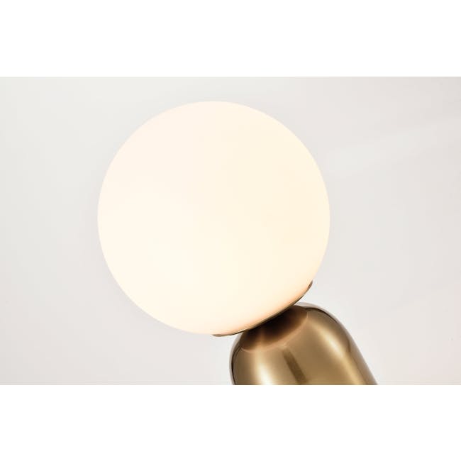 Olavi Table Lamp - Bronze - 4 - Round, soft, glowing, white, circular, light fixture, minimalist, modern, elegant