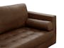Nolan 3 Seater Sofa - Mocha Brown (Premium Aniline Leather) - 2