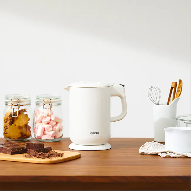 Tiger Electric Kettle with 5 Safe Features 1L (White) - 5