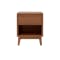 Cassius 2 Drawer Queen Bed in Walnut, Shark Grey with 2 Kyoto Top Drawer Bedside Tables in Walnut - 12