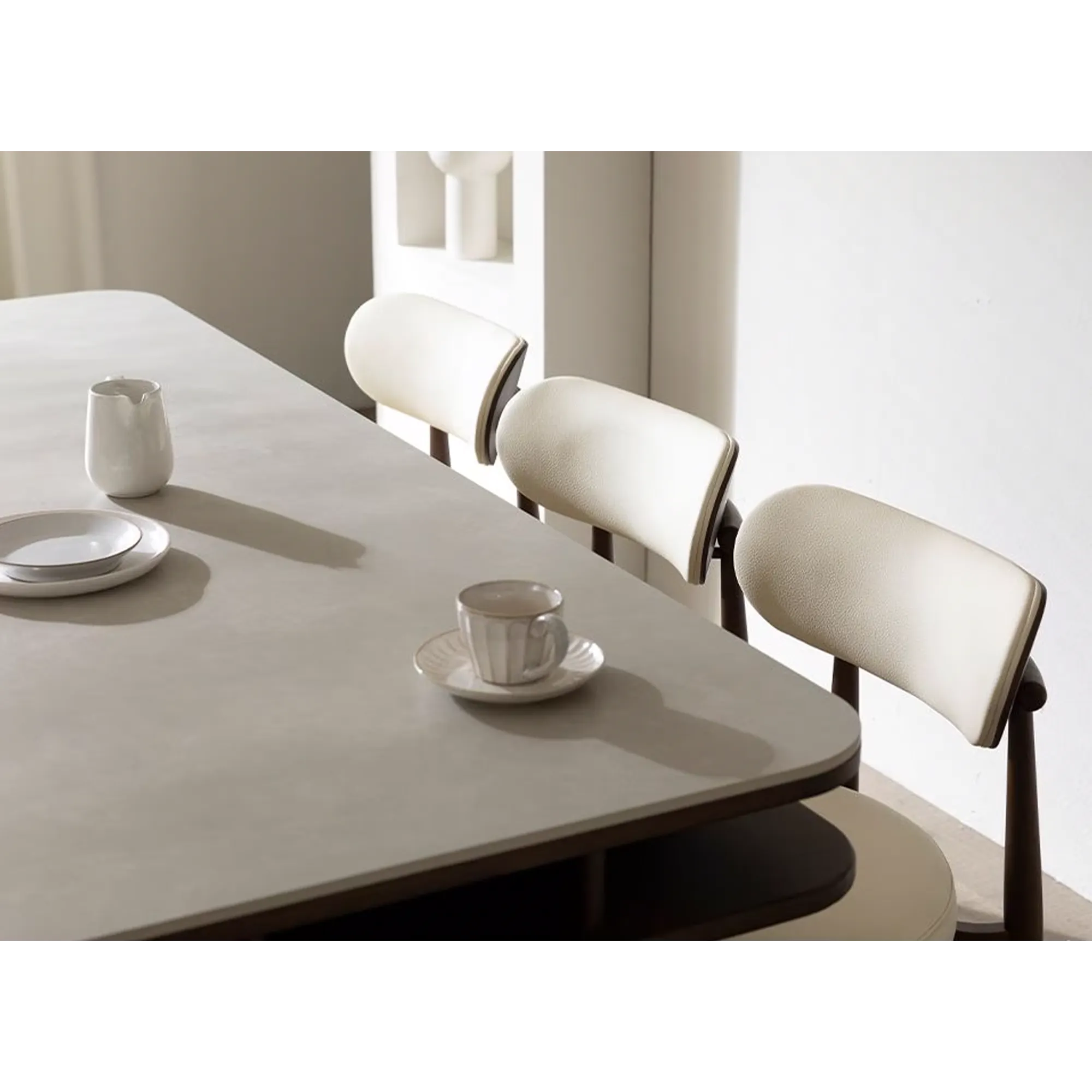 Lornell Storage Dining Table 1.8m - Walnut, Sintered Stone - 7