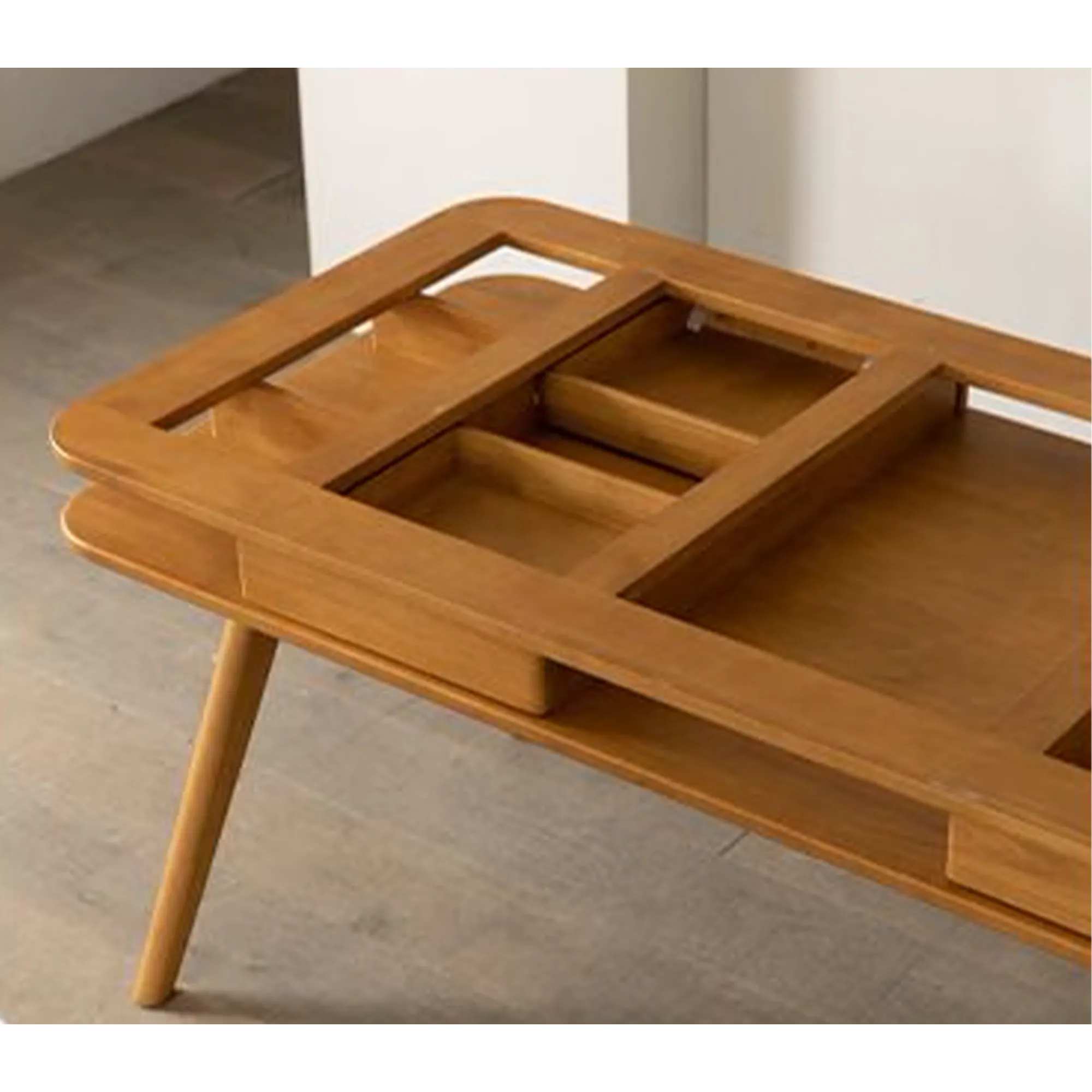 Lornell Storage Dining Table 1.8m - Walnut, Sintered Stone - 17