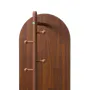 Quino Swivel Standing Mirror with Storage - Walnut - 7