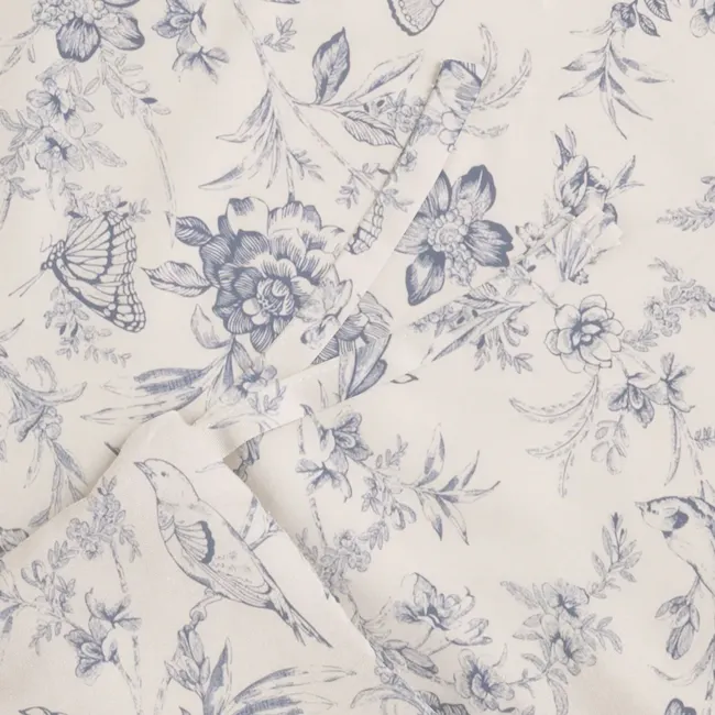 Robinsons Cool Bamboo Printed Fitted Sheet Set - Belle Toile (4 Sizes) - 3