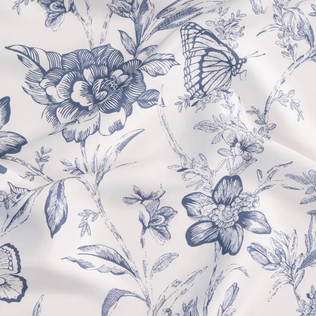 Robinsons Cool Bamboo Printed Fitted Sheet Set - Belle Toile (4 Sizes) - 5