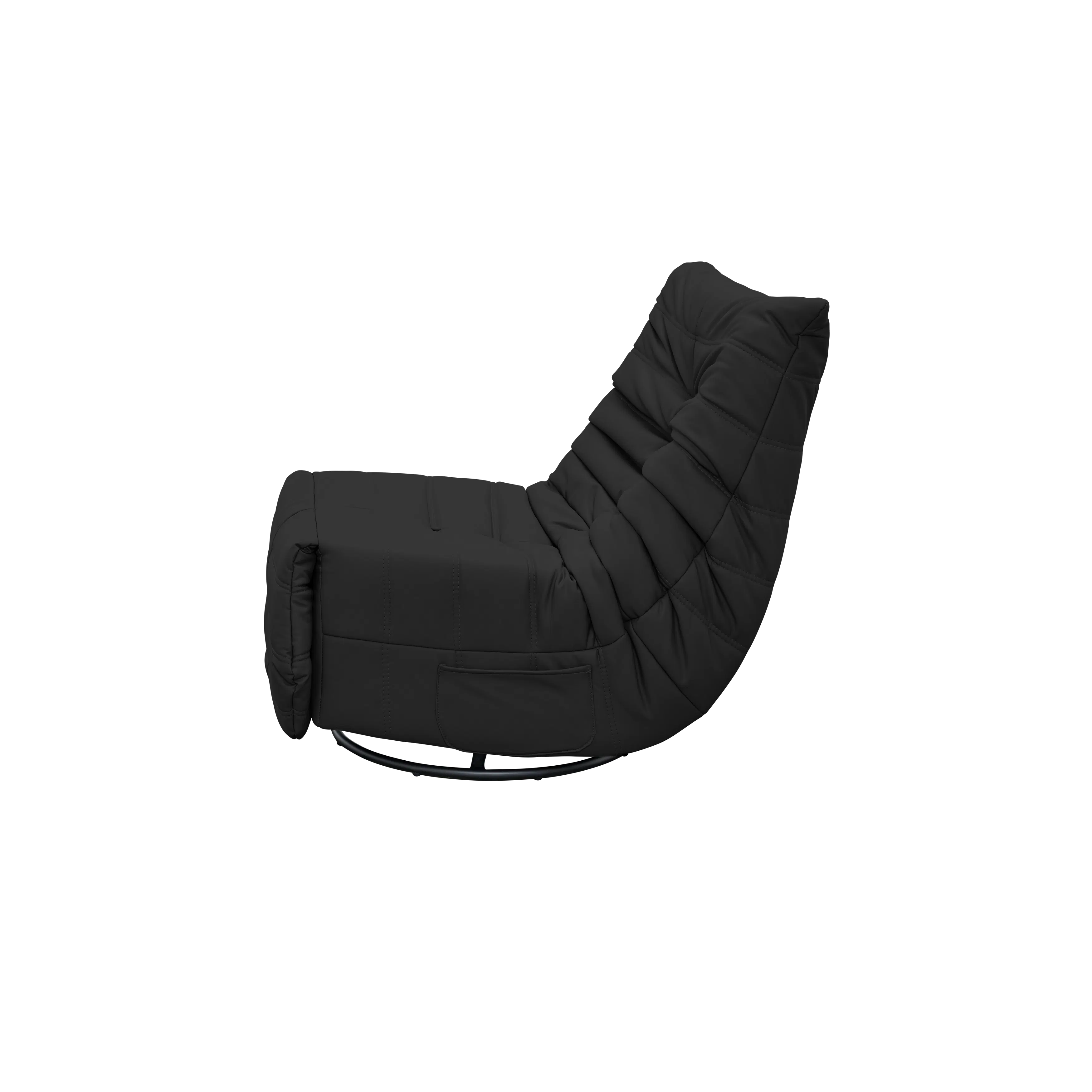 Howard Rocking Manual Recliner Swivel Lounge Chair - Black (Pet Friendly) - 10