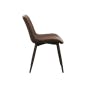 Herman Dining Chair - Dark Brown (Faux Leather) - 4