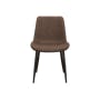 Herman Dining Chair - Dark Brown (Faux Leather) - 3