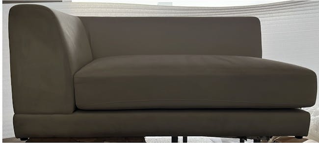(As-is) Abby Chaise Lounge Sofa - Pearl - Left Arm Unit - 1 - 1