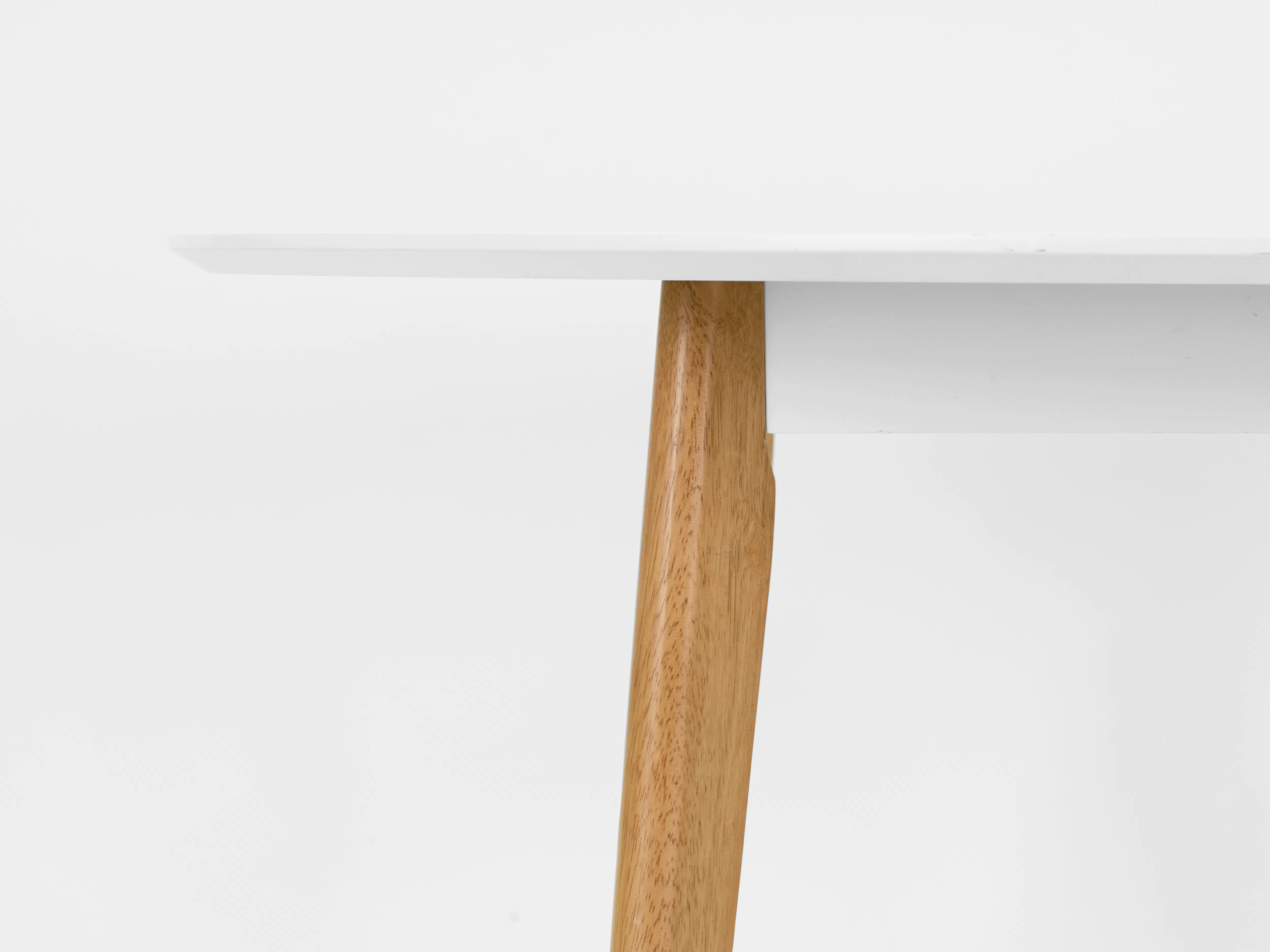 (As-is) Harold Round Dining Table 1.05m - Natural, White - 6 - 13