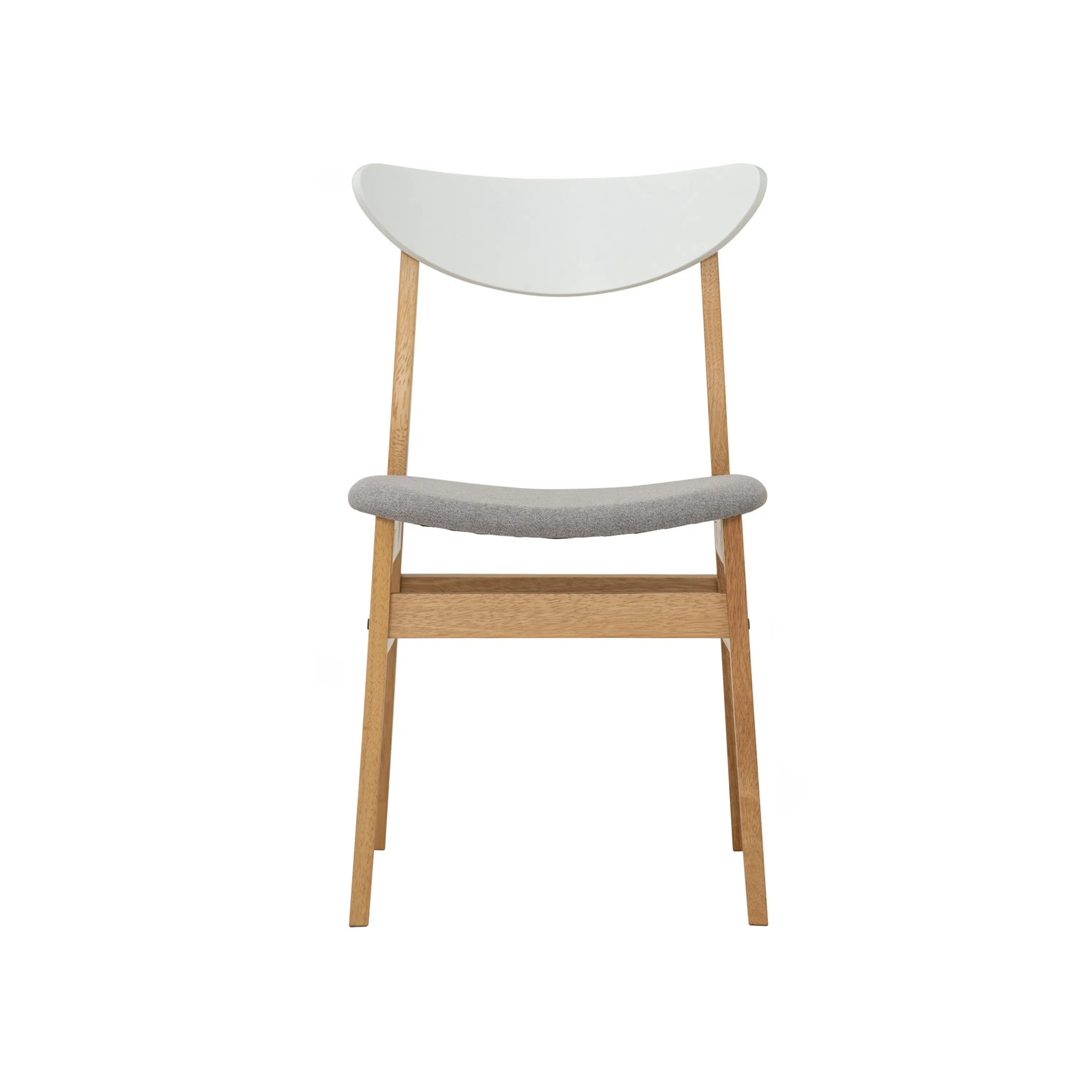 Charmant Dining Table 1.4m with 4 Macy Dining Chairs in Natural, White - 16