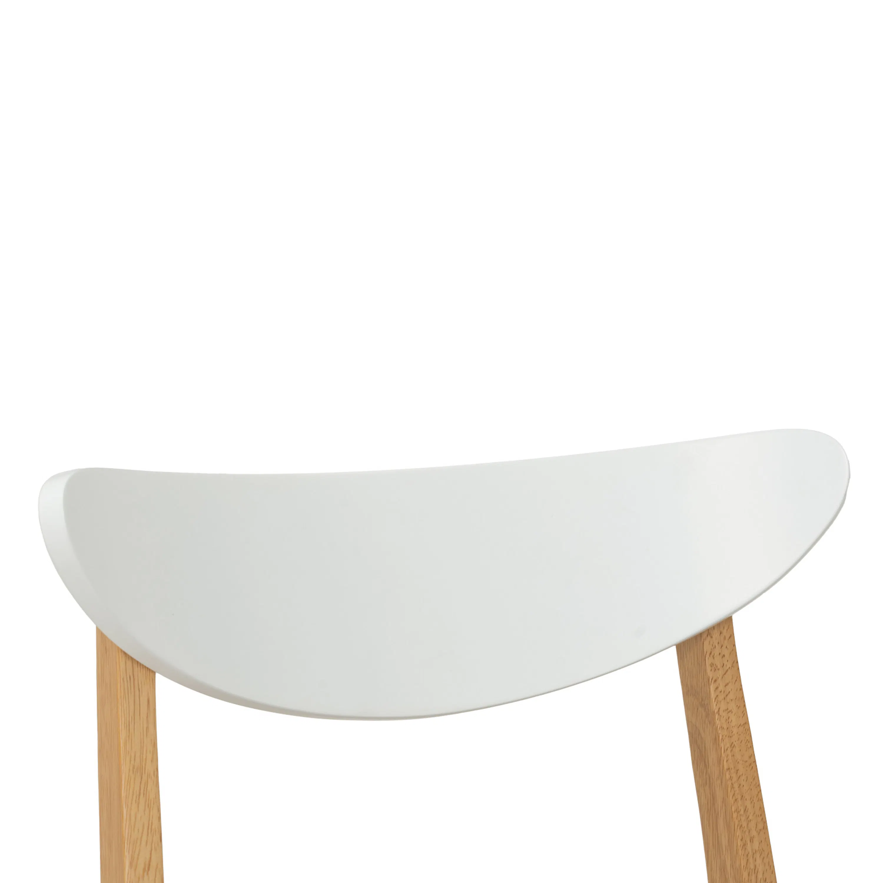 Charmant Dining Table 1.4m with 4 Macy Dining Chairs in Natural, White - 21