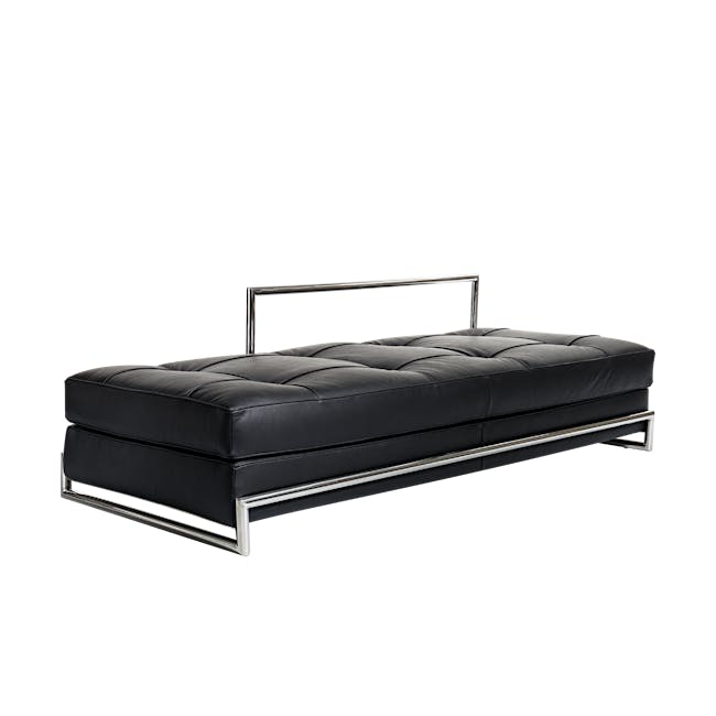 Edith Daybed - Black (Genuine Leather) - 2