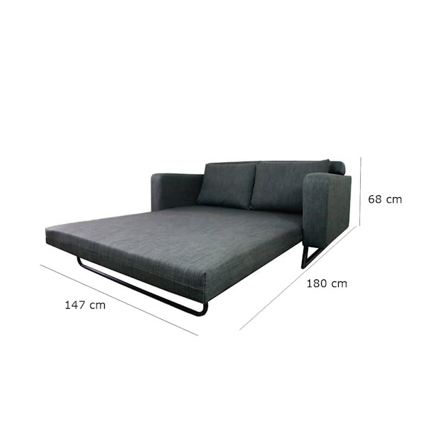 Aikin 2.5 Seater Sofa Bed - Grey - 8