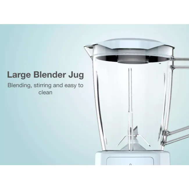 Odette Multifunction 2-Speed Table Top Personal Blender - Light Blue - 4 - Blender, stirring, easy to clean, large jug