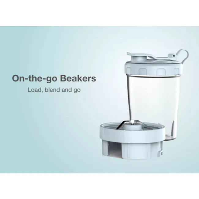 Odette Multifunction 2-Speed Table Top Personal Blender - Light Blue - 7 - On-the-go Beakers, Load, blend and go, sleek