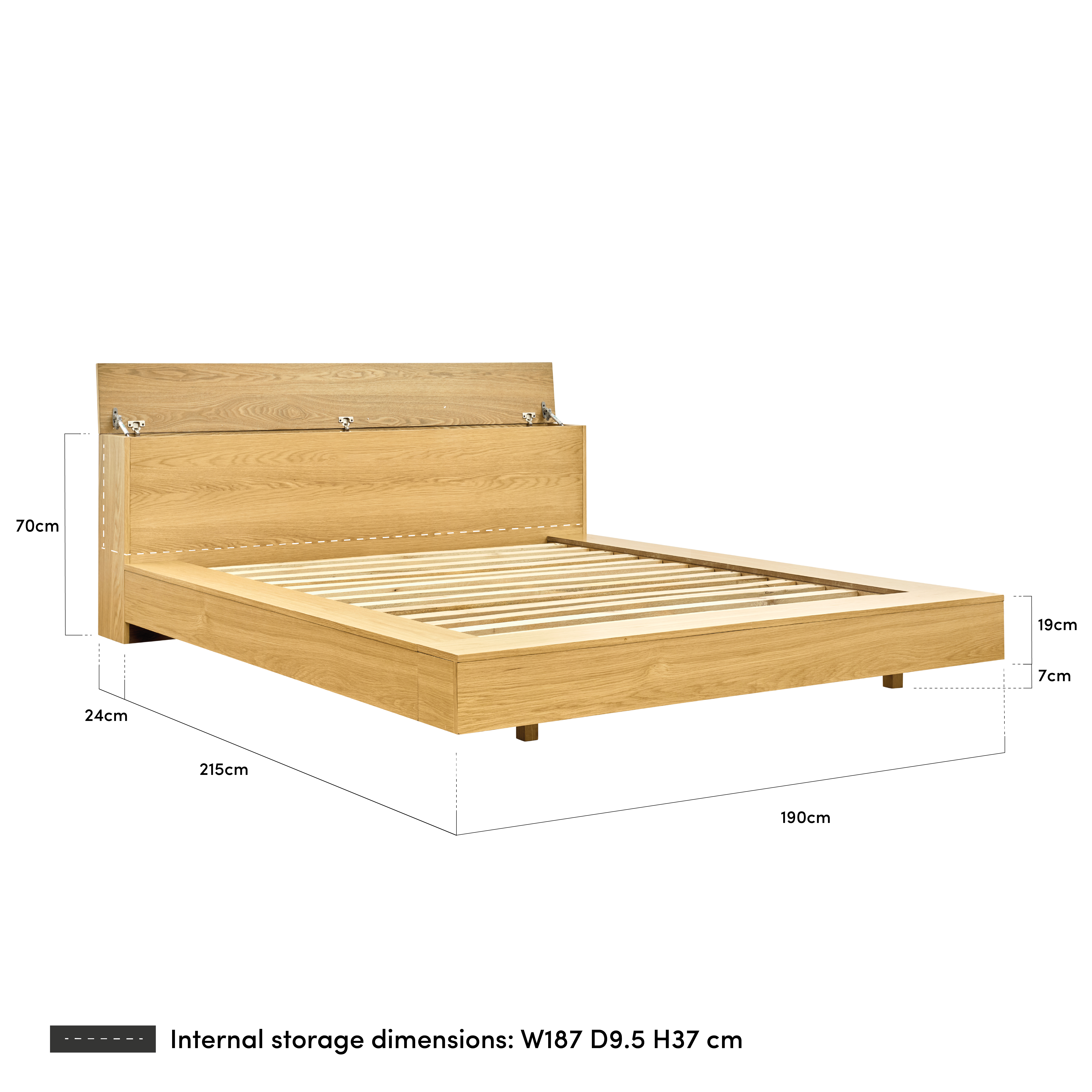 king single floor bed