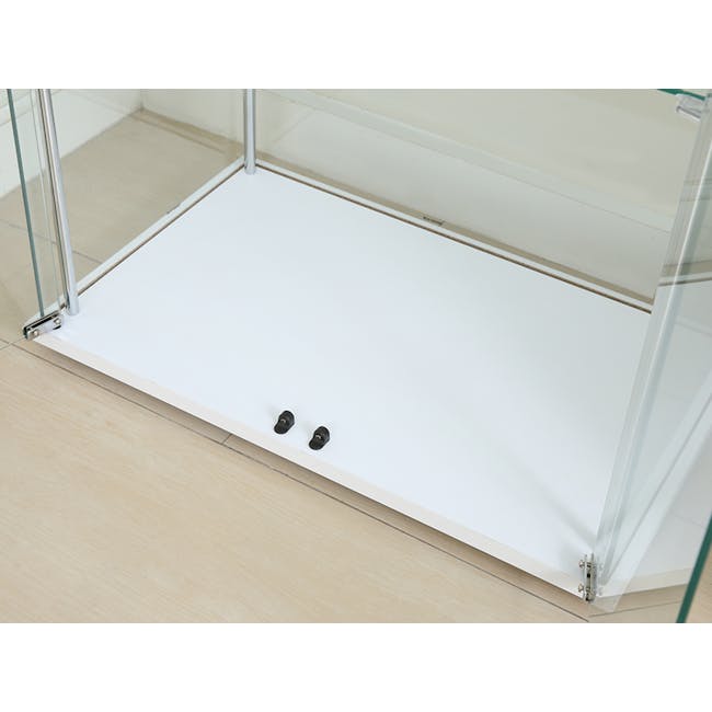 Haider Glass Cabinet 0.6m - White - 8