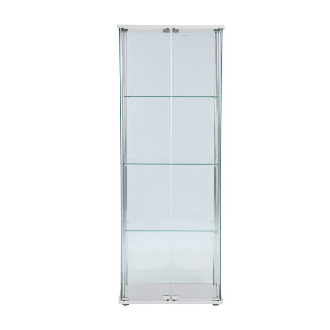 Haider Glass Cabinet 0.6m - White - 10