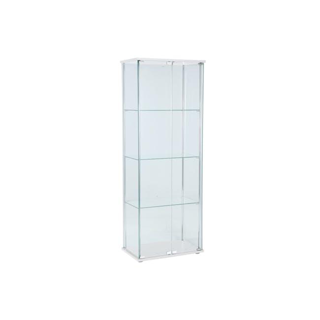 Haider Glass Cabinet 0.6m - White - 0