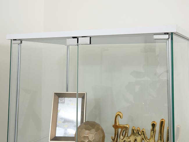 Haider Glass Cabinet 0.6m - White - 3