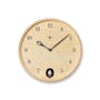 Pace M Size Wall Clock - Natural Wood - 0