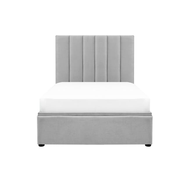 Audrey Super Single Storage Bed - Silver Fox (Fabric) - 0