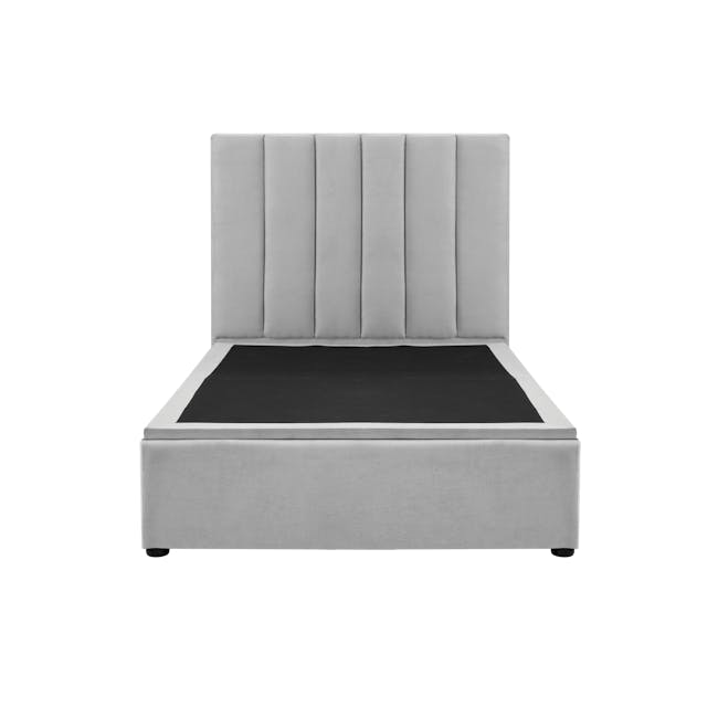 Audrey Super Single Storage Bed - Silver Fox (Fabric) - 1
