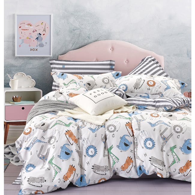 Little Monsters 100% Cotton Full Bedding Set (3 Sizes) - 0