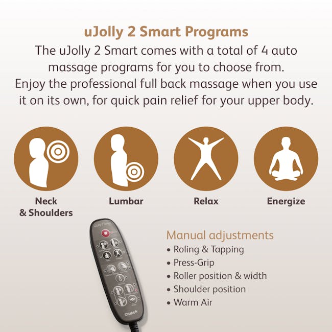 OSIM uJolly 2 Smart Back Massager - Grey - 3